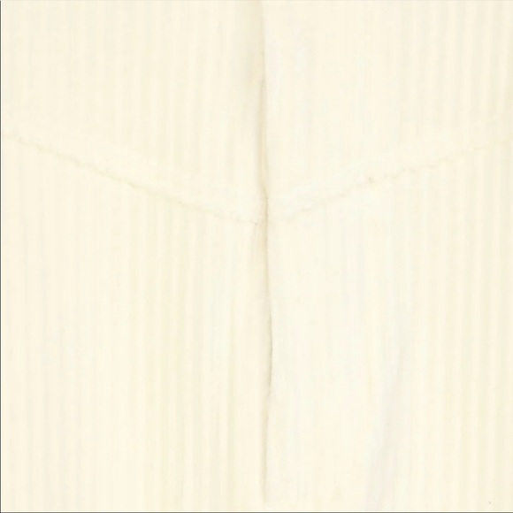 FREE PEOPLE ROXY CREAM RIBBED SKIRT - Picture 5 of 5